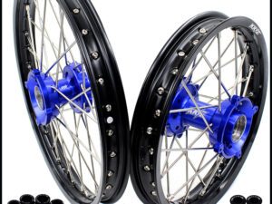 KKE 17"*1.4/14"*1.6 Spoked Kid's Big Wheels Rims Fit KTM SX 85 2003-2020 Husqvarna TC 85 2014-2020 Blue Hub