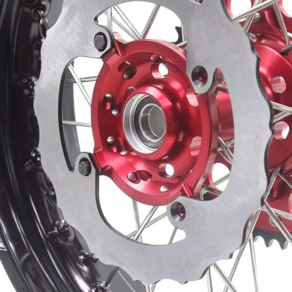 KKE 17 Inch Motard Rims for SUZUKI RMZ250 2007-2024 RMZ450 2005-2024 Red Hubs - Image 17