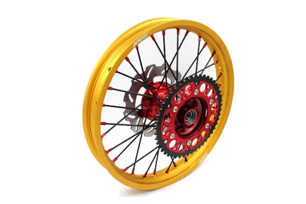 KKE 21" 18" Cast Red Hubs Billet With Gold Rim For HONDA CR125R 1998-2001 CR250R 1997-2001 - Image 9