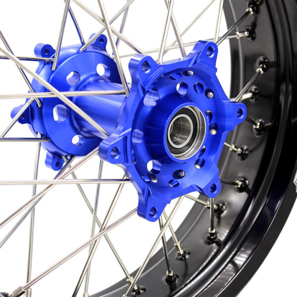 US Pre-order KKE 17inch Supermoto Wheels Set For YAMAHA WR250R 2008-2020 Blue Hub - Image 11