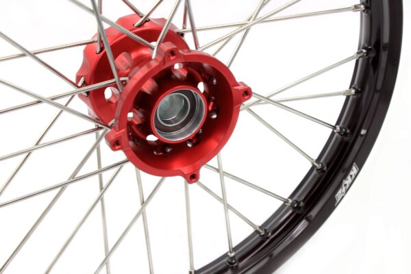 KKE 17"*1.4/14"*1.6 Spoked Small Kid's Wheels Set For KTM SX 85 2003-2020 Red Hub - Image 11