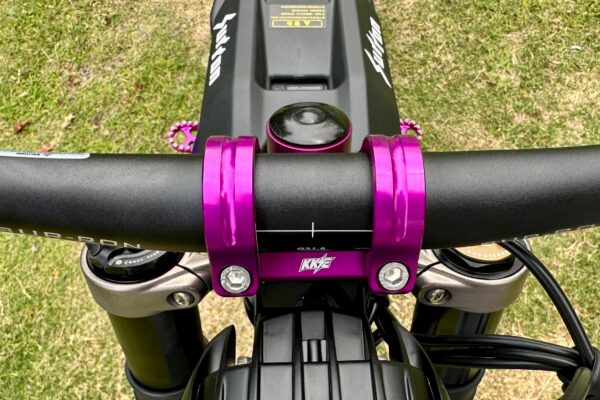 KKE Purple Handlebar Risers Kit Fit E-Ride Pro-SS 2024 e-Bike Bracket Clamps Pads - Image 7