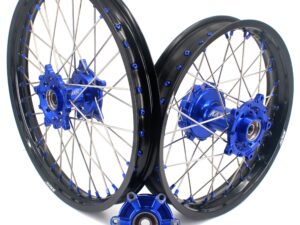 KKE 1.85*21 & 2.5*18 Motorcycle Tubed Spoke Rims Fit Yamaha Tenere 700 2019-2025 Blue
