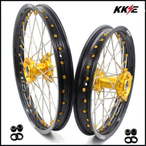 KKE 17/14 RM80 1993-2001 RM85 2002-2023 For SUZUKI Kid’s Small Wheels Rims Gold Nipples