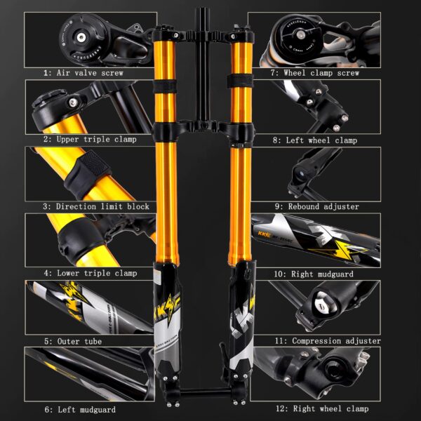 KKE Front Fork Suspension Fit SURRON Light Bee, E-Ride Pro-SS, Talaria Sting MX3/MX4/R (Collective) - Image 2