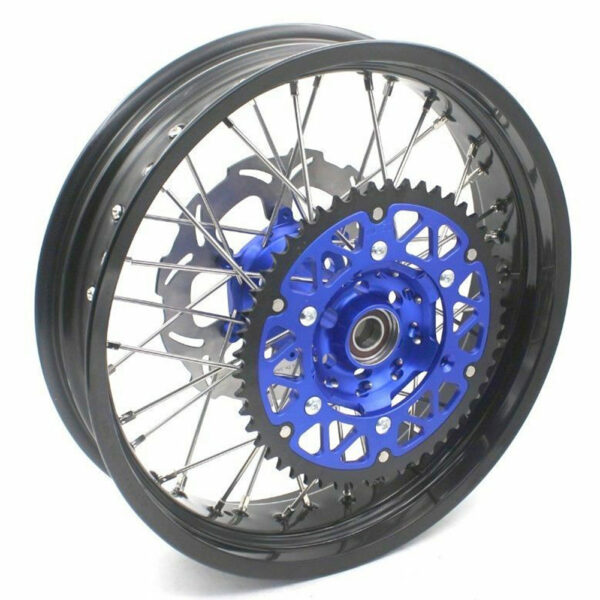 KKE 3.5/4.25*17inch For KAWASAKI KX250F KX450F 2006-2018 Supermoto Rims With Disc&Sprocket Blue - Image 10