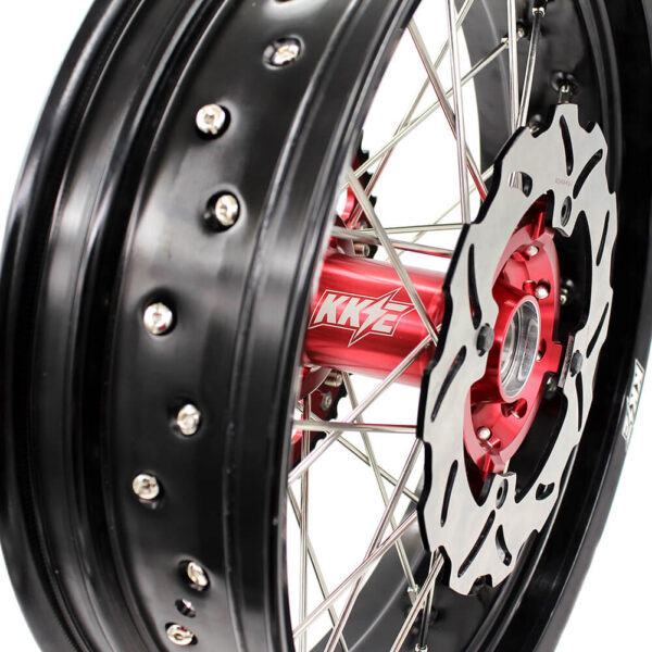 KKE 3.5/4.25*17in. XR400R 1996-2004 XR600R 1991-2000 Supermoto Wheels For Honda - Image 13