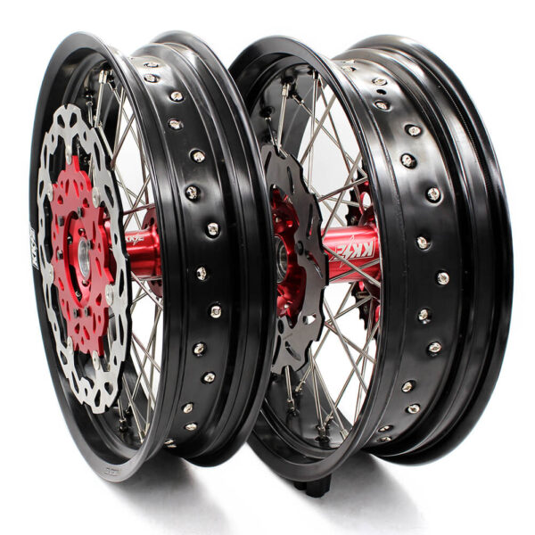 KKE 3.5/4.25*17in. XR400R 1996-2004 XR600R 1991-2000 Supermoto Wheels For Honda - Image 2