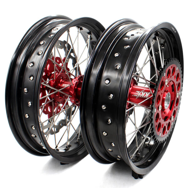 KKE 3.5/4.25*17in. XR400R 1996-2004 XR600R 1991-2000 Supermoto Wheels For Honda - Image 3