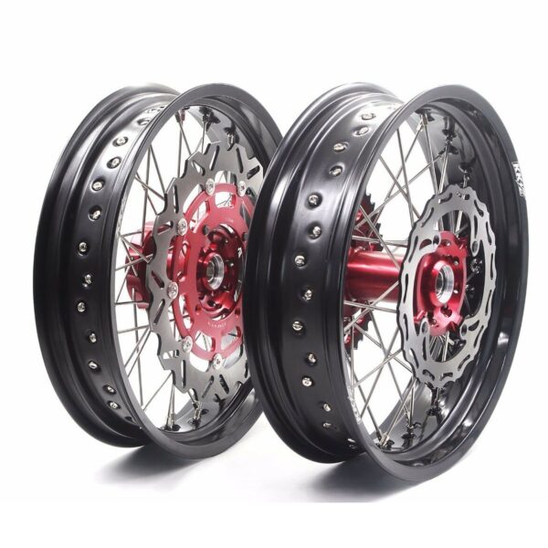 KKE 17 Inch Motard Rims for SUZUKI RMZ250 2007-2024 RMZ450 2005-2024 Red Hubs - Image 20
