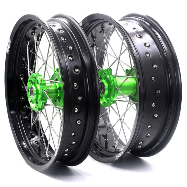 KKE 17Inch KX250F KX450F 2006-2021 For KAWASAKI Supermoto Spoked Wheels Rim - Image 2