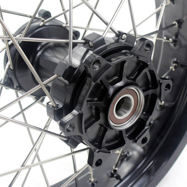 KKE 2.5*19/4.25*17 CUSH Drive Supermoto Wheels Set for KTM 990 950 Adventure 2003-2015 - Image 4