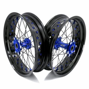 KKE Factory Stock KKE 3.5/4.25*17″ Electric Supermoto Wheels Rim Fit For SurRon Ultra Bee 2023-2024 Blue