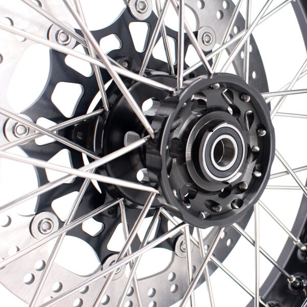 KKE 3.5 & 5.0 17 Inch Wheels for Yamaha WR250F 2001 WR450F 2003-2018 Black - Image 45