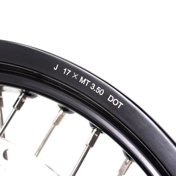 KKE 3.5 & 5.0 17 Inch Wheels for Yamaha WR250F 2001 WR450F 2003-2018 Black - Image 21