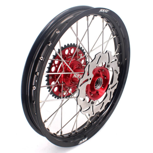 KKE 21&18 21&19 Wheels for HONDA CR125R 1998-2001 CR250R 1997-2001 Red&Black - Image 3