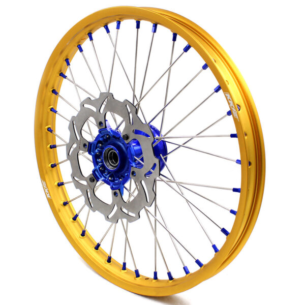 KKE 21"&19" Mx Dirtbike Casting Wheels For YAMAHA YZ125 YZ250 1999-2016 YZ250F YZ450F 2003-2015 Gold Rim With Disc - Image 5