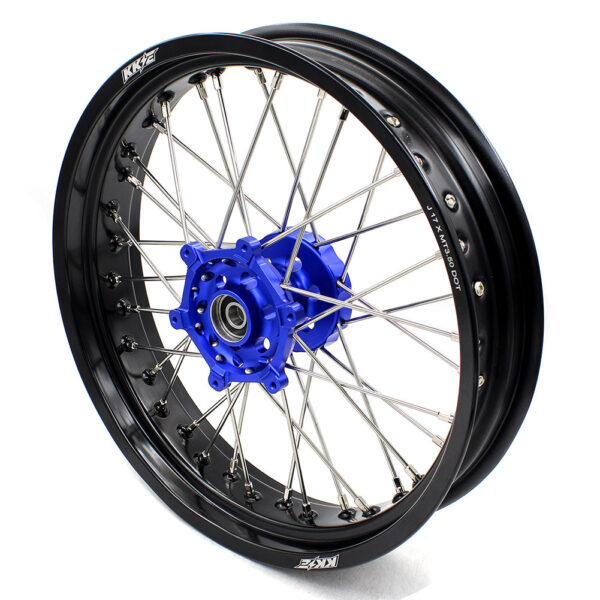 US Pre-order KKE 17inch Supermoto Wheels Set For YAMAHA WR250R 2008-2020 Blue Hub - Image 4
