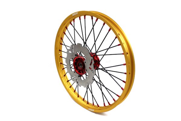KKE 21" 18" Cast Red Hubs Billet With Gold Rim For HONDA CR125R 1998-2001 CR250R 1997-2001 - Image 2