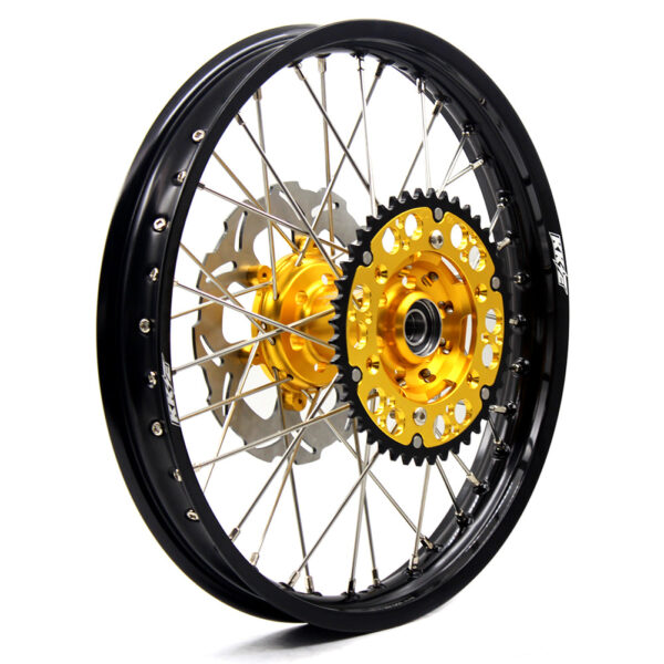 KKE 21 & 19 Wheels for Suzuki RMZ250 2007 RMZ450 2005-2024 Gold&Black - Image 14