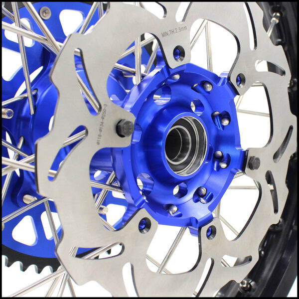 KKE 21"/18" Enduro Dirtibke Wheels For YAMAHA YZ125 YZ250 1999-2016 YZ250F YZ450F 2003-2015 Blue&Black With Disc - Image 4