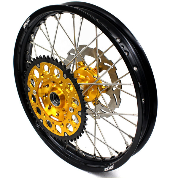 KKE 21" 19" Mx Diretibke Wheels For YAMAHA YZ125 YZ250 1999-2016 YZ250F YZ450F 2003-2015 Gold&Black With Disc - Image 12