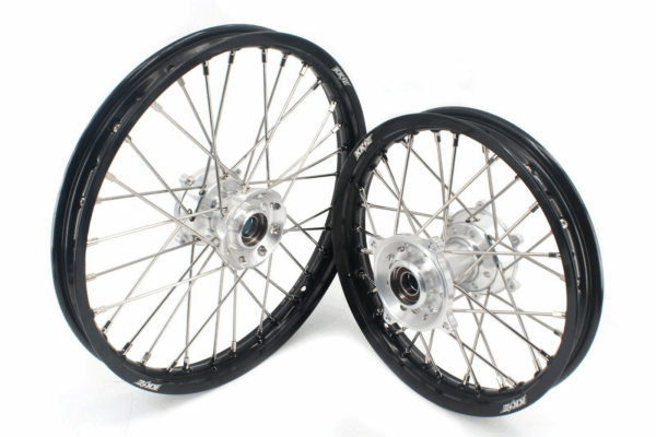 KKE 17"*1.4/14"*1.6 Kids Small Spoked Wheels GLM Rims For KTM SX85 2021-2024 Silver Hub - Image 2