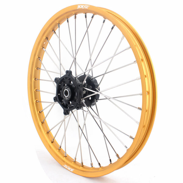 KKE 21 & 19 Dirt Bike Gold Rims for Suzuki RM125 2001-2007 RM250 2008 - Image 6