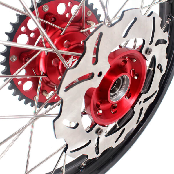 KKE 21&18 21&19 Wheels for HONDA CR125R 1998-2001 CR250R 1997-2001 Red&Black - Image 4