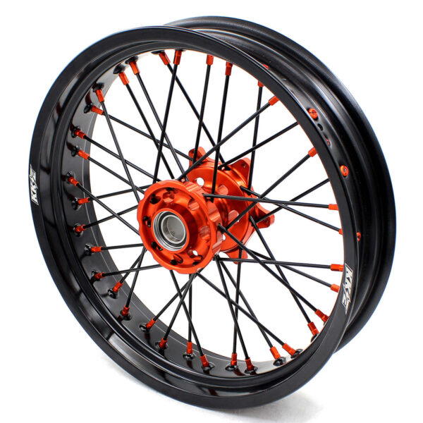 KKE 3.5 & 5.0 Supermoto Wheels for KTM SX SX-F XC XC-F EXC 2003-2022 Orange Black - Image 5