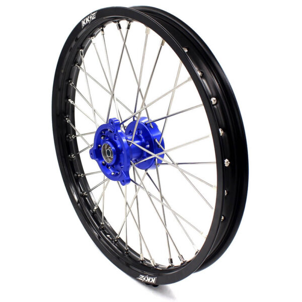 KKE 19 & 16 Spoked Kid's Wheels Rims Set for Kawasaki KX80 KX85 Blue - Image 5