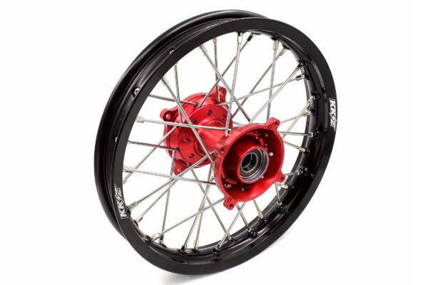 KKE 17"*1.4/14"*1.6 Spoked Small Kid's Wheels Set For KTM SX 85 2003-2020 Red Hub - Image 5