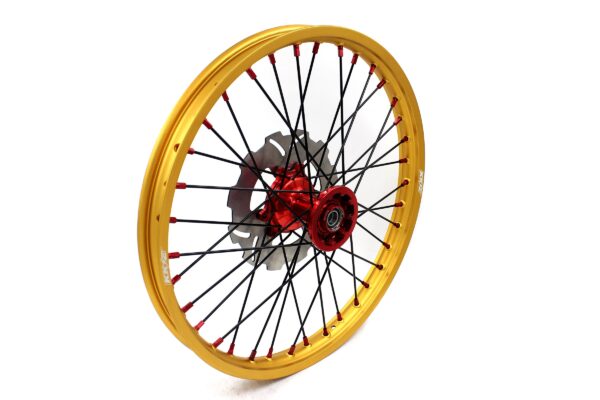KKE 21" 18" Cast Red Hubs Billet With Gold Rim For HONDA CR125R 1998-2001 CR250R 1997-2001 - Image 4