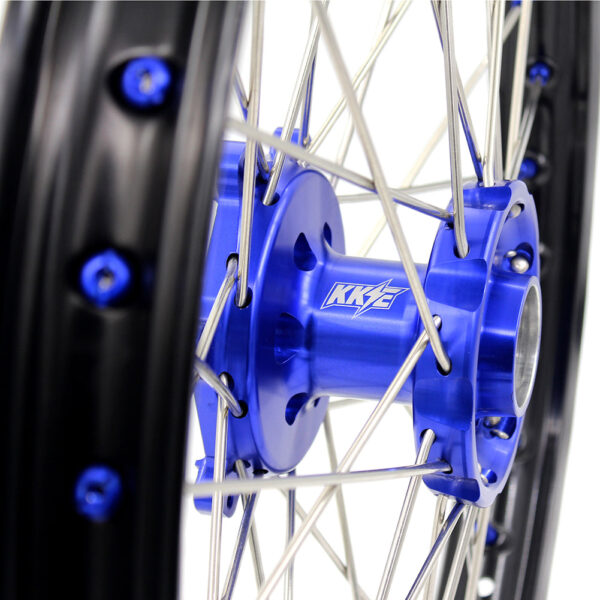 KKE 21"&19" Mx Dirtibke Wheels For YAMAHA YZ125 YZ250 YZ250F YZ450F WR450F Blue Nipples - Image 11