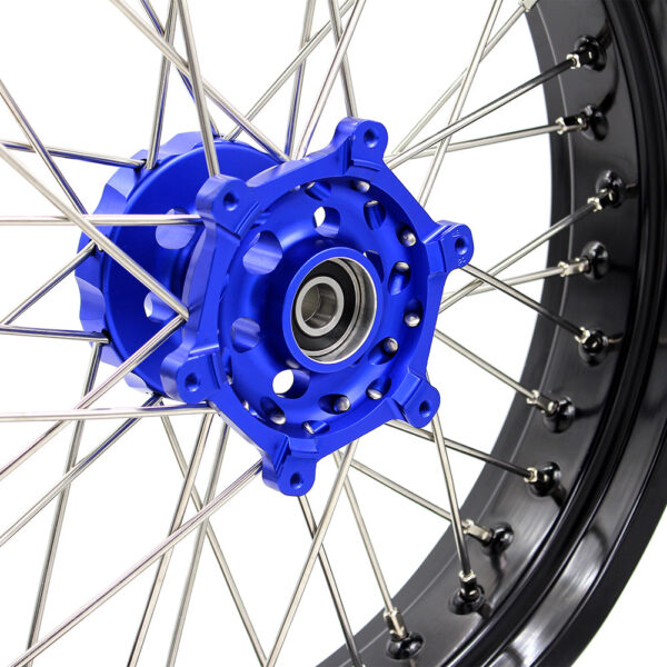 US Pre-order KKE 17inch Supermoto Wheels Set For YAMAHA WR250R 2008-2020 Blue Hub - Image 6