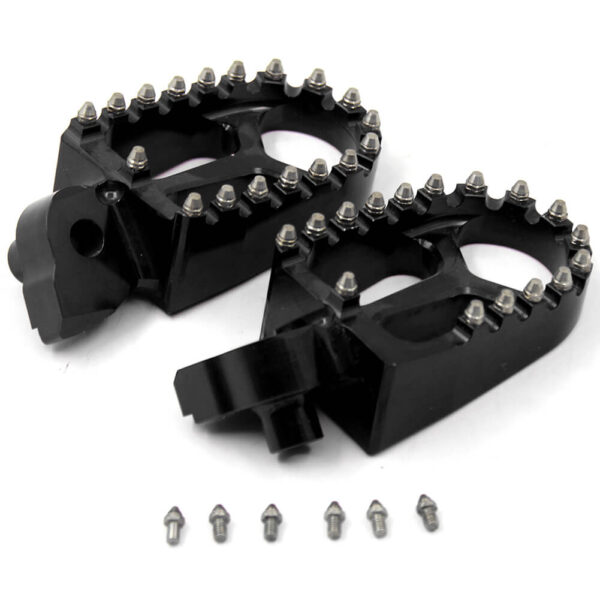 KKE BILLET CNC FOOTPEGS FOR YAMAHA YZ85 YZ125 YZ250 YZ426F YZ450F WR250F WR450F BLUE BLACK SILVER OPTIONAL - Image 16