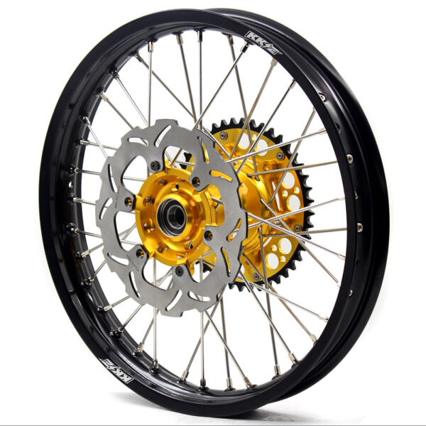 KKE 21 & 19 Wheels for Suzuki RMZ250 2007 RMZ450 2005-2024 Gold&Black - Image 16