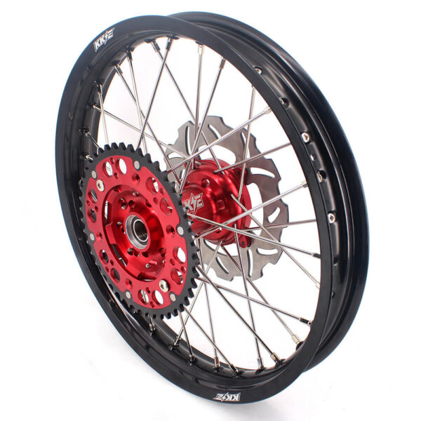 KKE 21&18 21&19 Wheels for HONDA CR125R 1998-2001 CR250R 1997-2001 Red&Black - Image 5