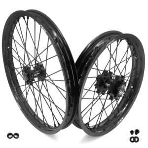 KKE Factory Stock 1.6*19″ & 1.85*16″ E-Moto Fit E-Ride PRO-SS 2024 E-Dirtbike Spoke Wheels Rims Black