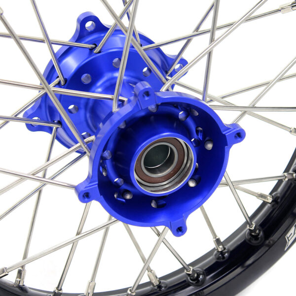 KKE 17"*1.4/14"*1.6 Spoked Kid's Big Wheels Rims Fit KTM SX 85 2003-2020 Husqvarna TC 85 2014-2020 Blue Hub - Image 7