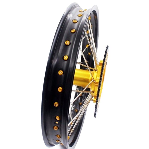 KKE 21 & 18 Enduro Rims for Suzuki RMZ250 2007-2022 RMZ450 2005 Gold Nipple - Image 17