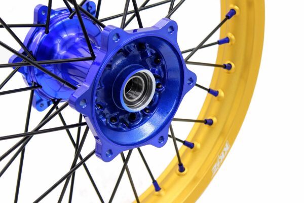 KKE 21"&19" Mx Dirtbike Cast Wheels For YAMAHA YZ125 YZ250 YZ250F YZ450F Gold Rim Black Spokes - Image 8