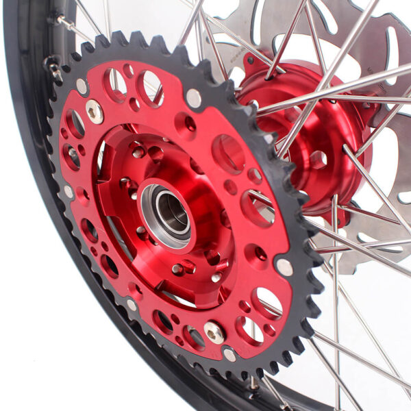 KKE 21&18 21&19 Wheels for HONDA CR125R 1998-2001 CR250R 1997-2001 Red&Black - Image 6