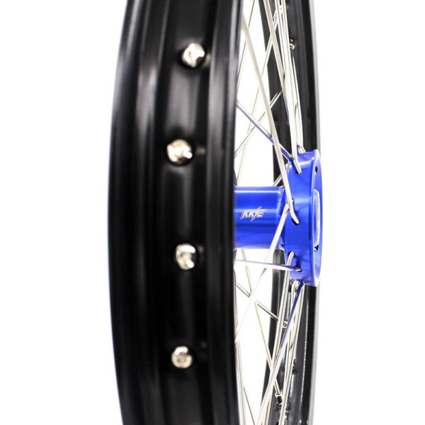 KKE 19 & 16 Spoked Kid's Wheels Rims Set for Kawasaki KX80 KX85 Blue - Image 7