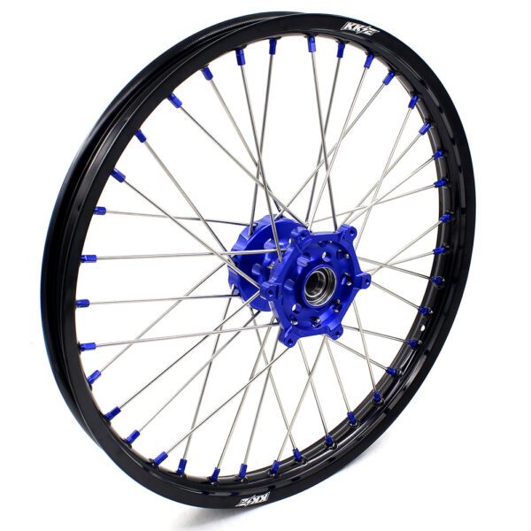 KKE 21"&19" Mx Dirtibke Wheels For YAMAHA YZ125 YZ250 YZ250F YZ450F WR450F Blue Nipples - Image 2