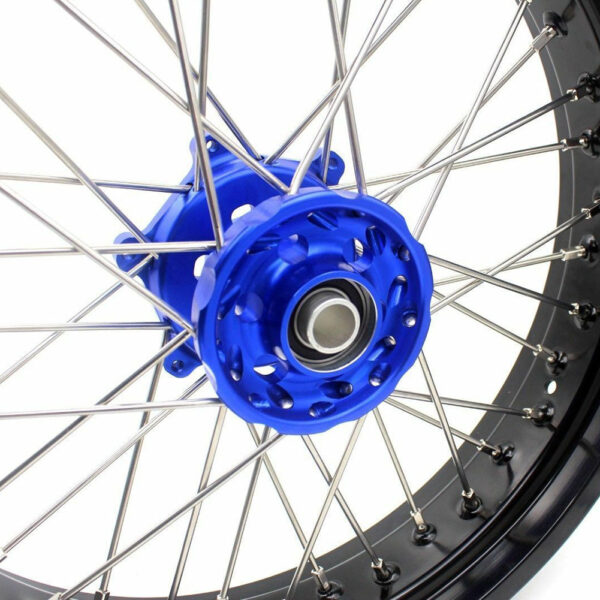 KKE 17Inch KX250F KX450F 2006-2021 For KAWASAKI Supermoto Alloy Wheels Rim Blue - Image 6