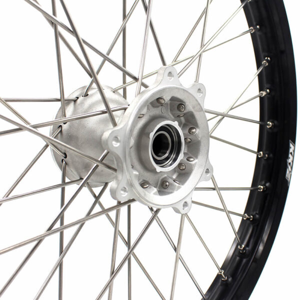 KKE 21" 19" MX Casting Alloy Wheels For HONDA CRF250R CRF450R CR125R CR250R 2002-2013 Silver&Black - Image 11