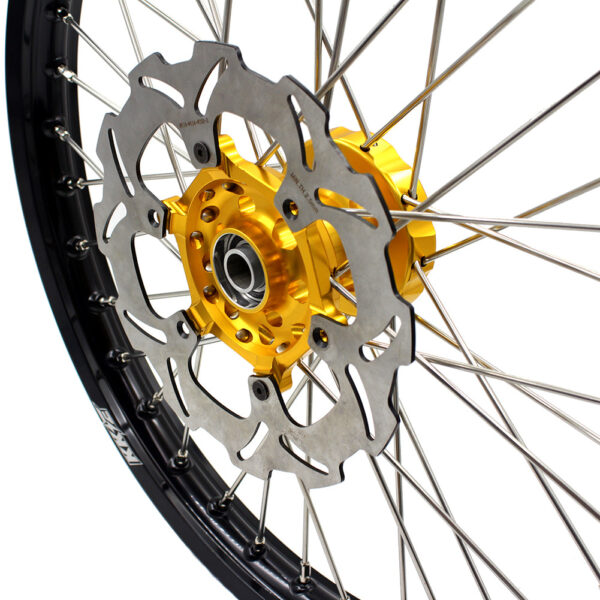 KKE 21 & 19 Wheels for Suzuki RMZ250 2007 RMZ450 2005-2024 Gold&Black - Image 19
