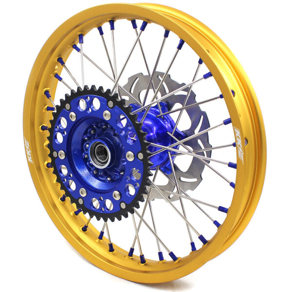 KKE 21"&19" Mx Dirtbike Casting Wheels For YAMAHA YZ125 YZ250 1999-2016 YZ250F YZ450F 2003-2015 Gold Rim With Disc - Image 3