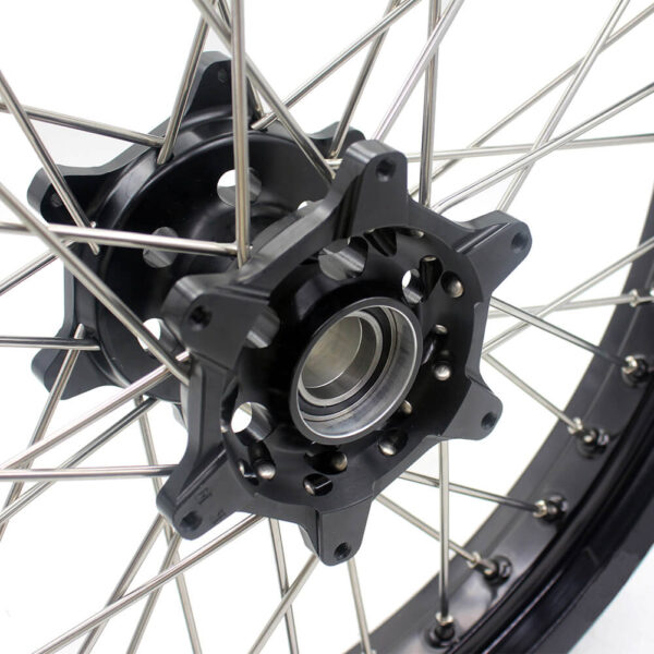 KKE 2.5*19/4.25*17 CUSH Drive Supermoto Wheels Set for KTM 990 950 Adventure 2003-2015 - Image 9